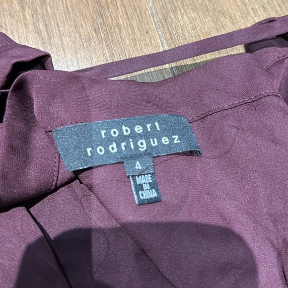 Robert Rodriguez silk top sz 4 - Picture 2 of 3